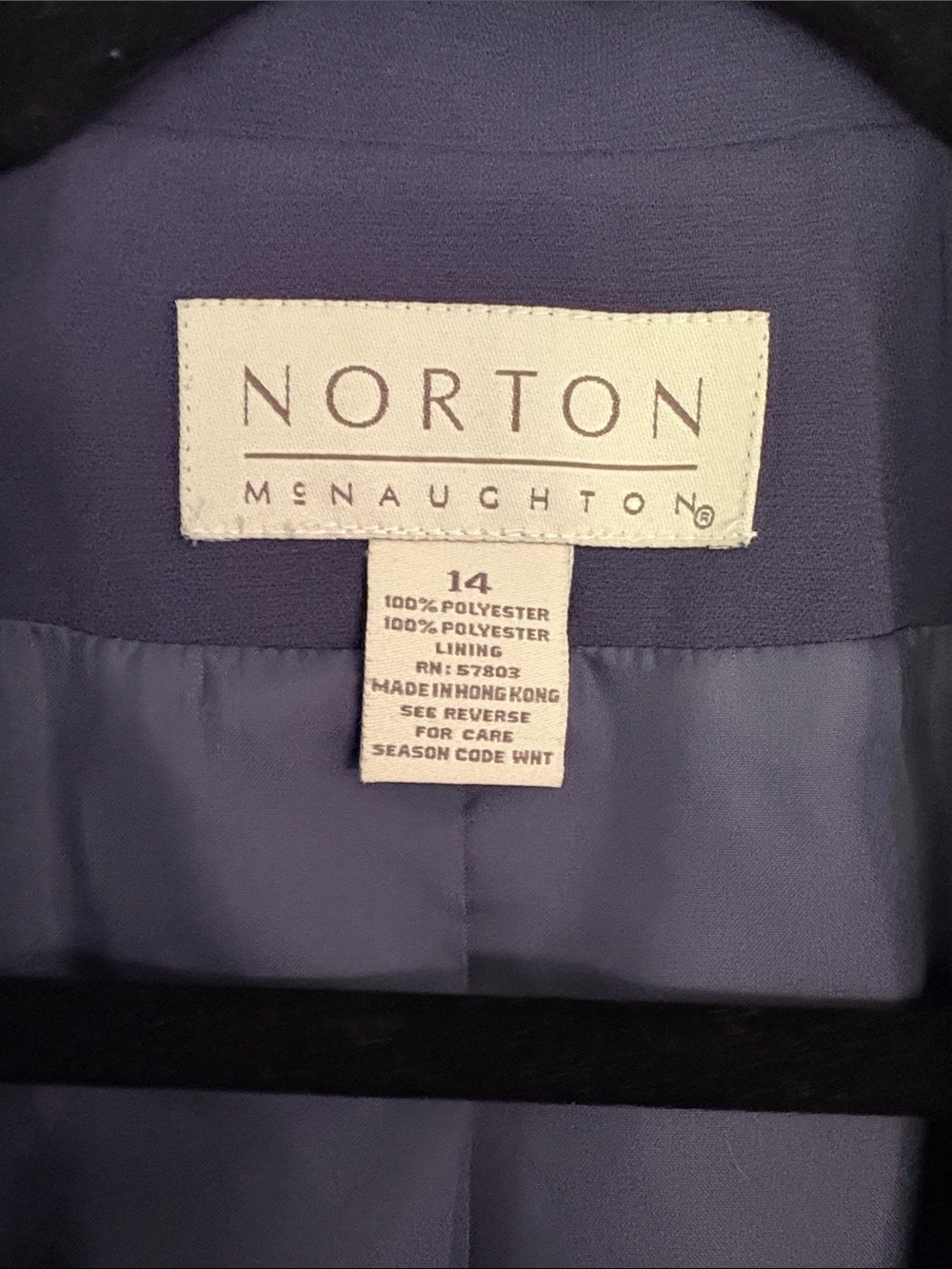 Norton McNaughton Slate Lavender Two-Button Blazer - Picture 2 of 4
